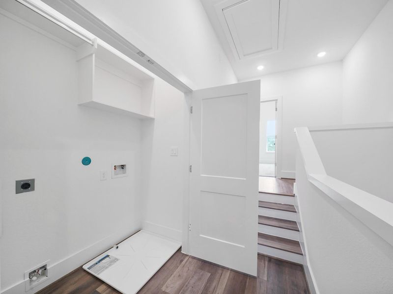 Experience modern elegance in this bright, airy space featuring sleek finishes and thoughtful design, ideal for envisioning your perfect home.Photo Disclaimer: Photos are representative of the community and may depict a similar floor plan, model home, or previously completed residence.