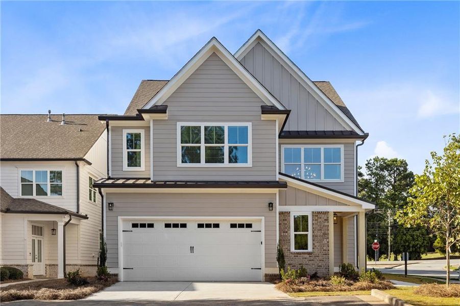 Front exterior of a new home in , Milton, GA, highlighting curb appeal (Image 25).