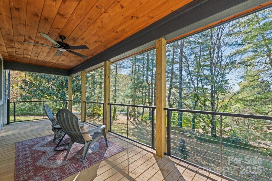 Exterior details and patio area of a home in , Sylva (Image 23).