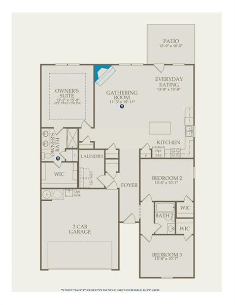2D floor plan layout of this home in Enclave at Parkway Village, Fairburn, GA (Image 3). 2D floor plan layout of this home in Enclave at Parkway Village, Fairburn, GA (Image 3).
