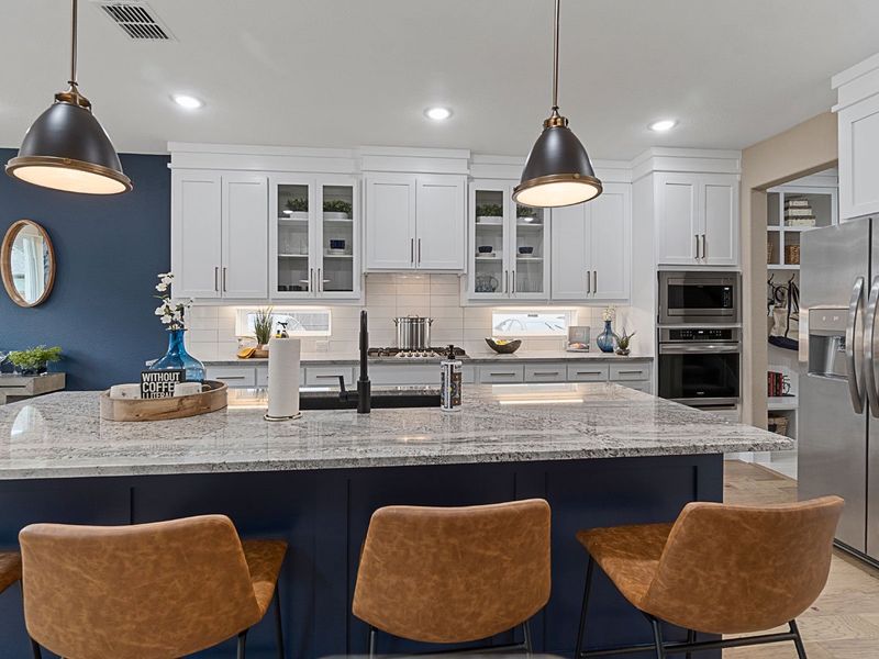 Representative furnished interior of a home built from the Middleton by Landon Homes in Lexington Frisco, Frisco (Image 8).