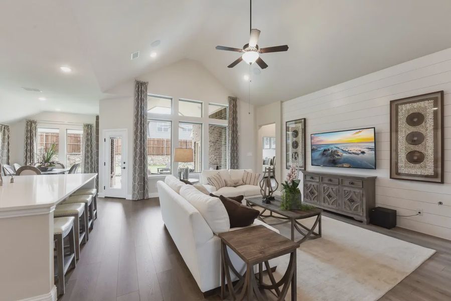 Representative furnished interior of a home built from the Mansfield by Chesmar Homes in Heartland 50's and 60's, Heartland (Image 8).