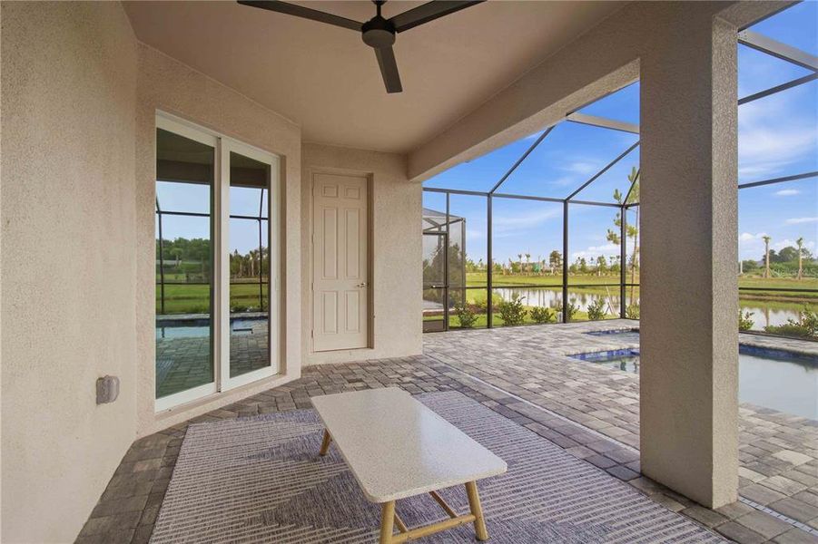 Exterior details and patio area of a home in Calusa Country Club, Lakewood Ranch (Image 23).