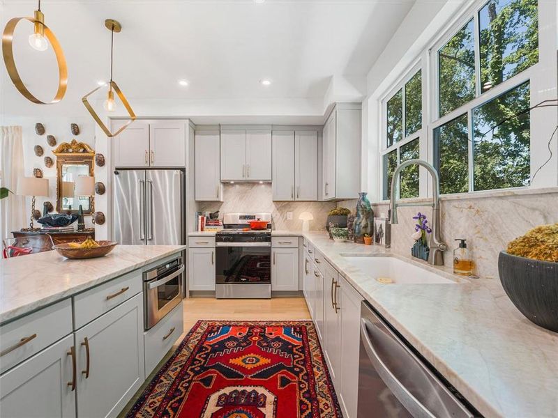 Furnished interior view inside a new home in , Atlanta (Image 10).