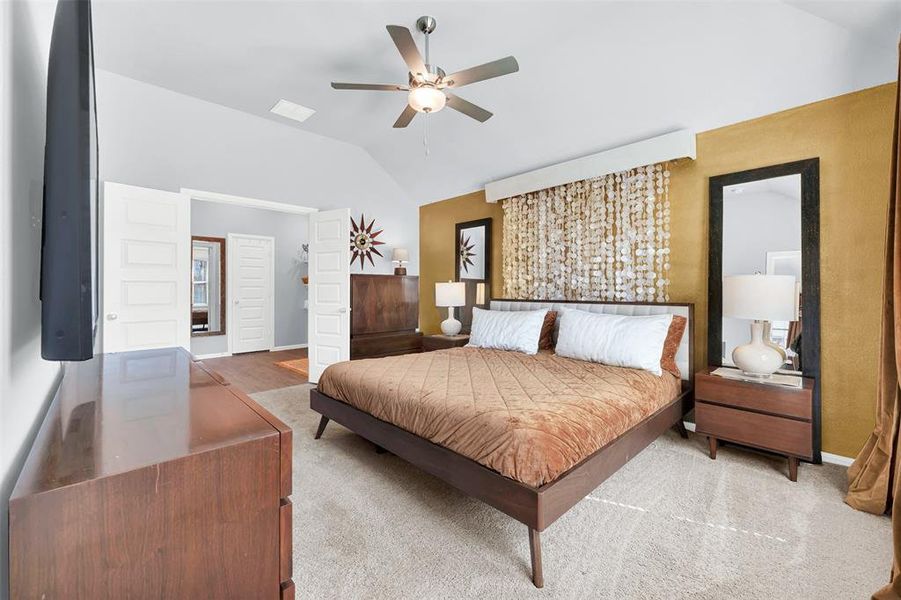 Furnished interior view inside a new home in Woodstone, Providence Village (Image 18). Furnished interior view inside a new home in Woodstone, Providence Village (Image 18).