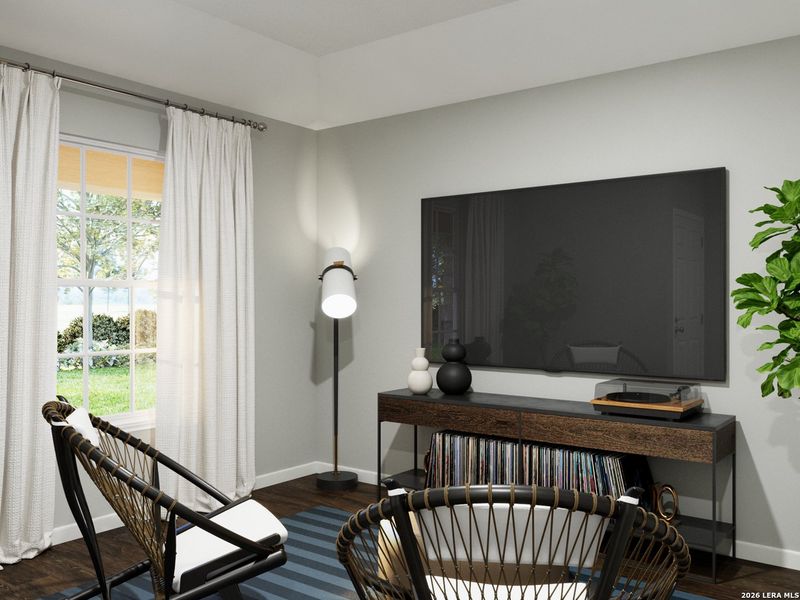 Furnished interior view inside a new home in Cinco Lakes, San Antonio (Image 9). Furnished interior view inside a new home in Cinco Lakes, San Antonio (Image 9).