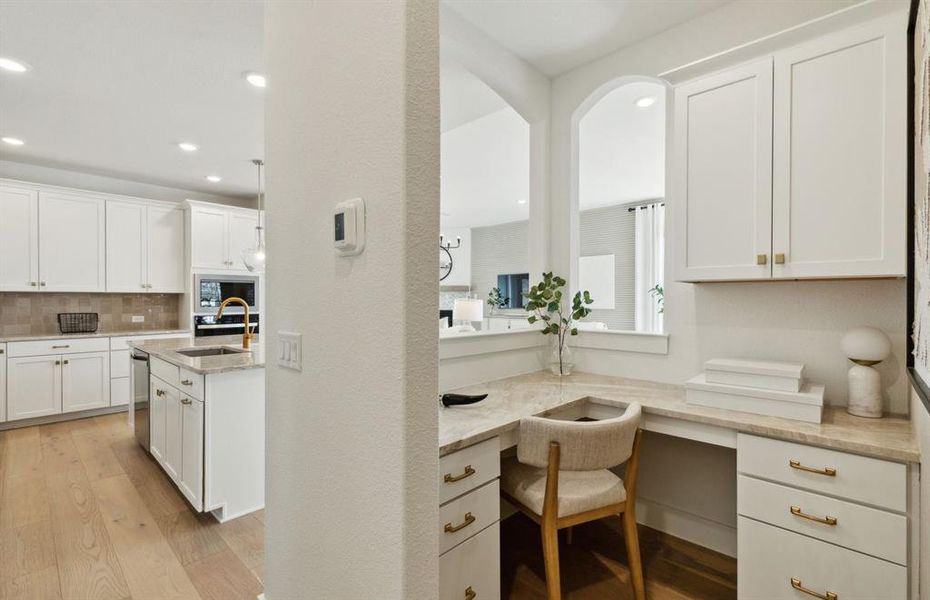 *actual home, furniture not included - Pulte Planning Center off kitchen and dining area