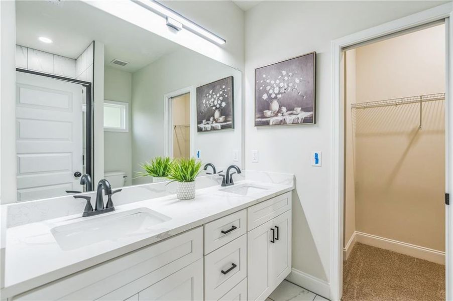 Furnished interior view inside a new home in , Atlanta (Image 27). Furnished interior view inside a new home in , Atlanta (Image 27).