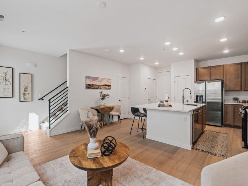 Furnished interior view inside a new home in The Vistas at West Mesa, Colorado Springs (Image 5).