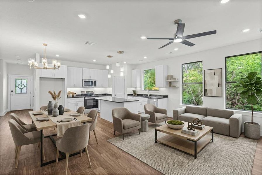 Furnished interior view inside a new home in , Granbury (Image 5).