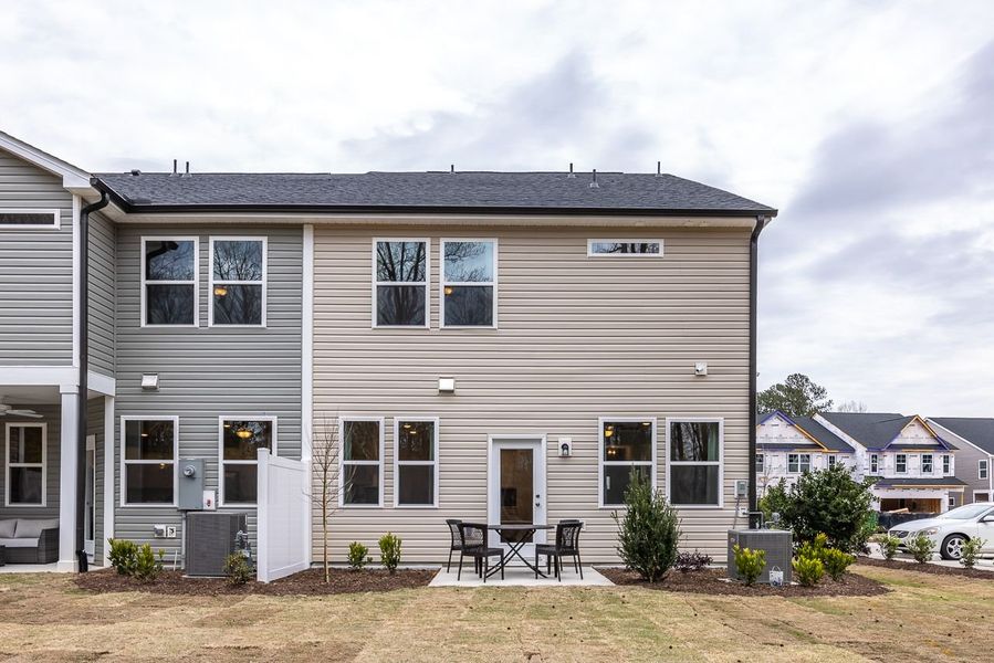Representative exterior details of a home built from the The Wake by Davidson Homes LLC in Gregory Village Townhomes, Lillington (Image 3).