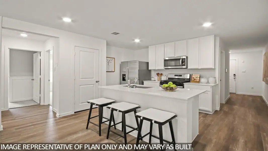Furnished interior view inside a new home in The Canopies, Splendora (Image 8).