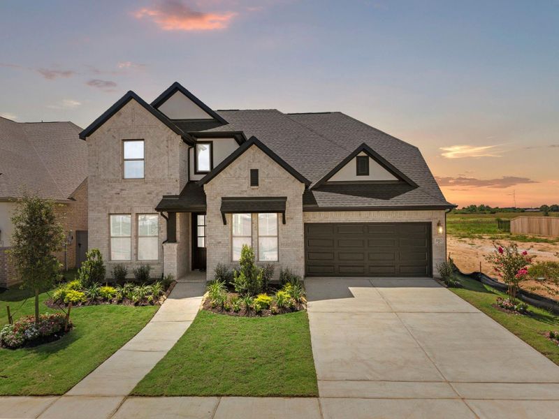 Front exterior of a new home in Jubilee, Hockley, TX, highlighting curb appeal (Image 20).