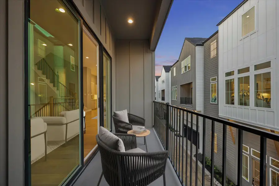 Exterior details and patio area of a home in , Houston (Image 4).