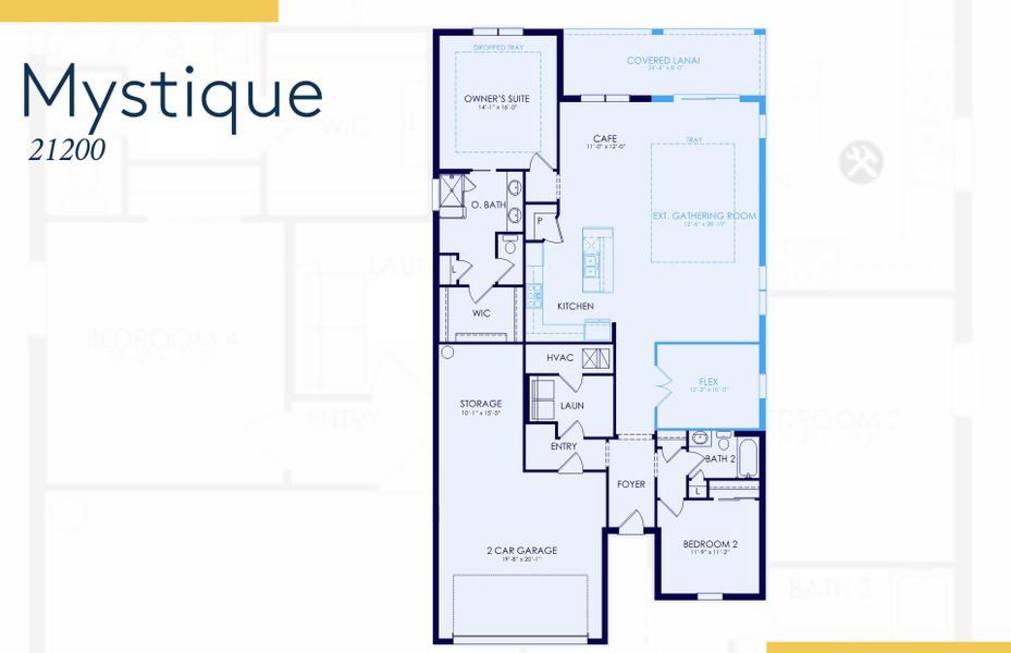 2D floor plan layout of this home in Arbor Oaks, North Port, FL (Image 4). 2D floor plan layout of this home in Arbor Oaks, North Port, FL (Image 4).