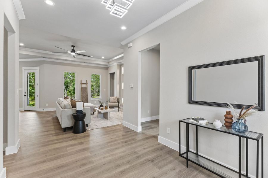 Furnished interior view inside a new home in , Bastrop (Image 10).