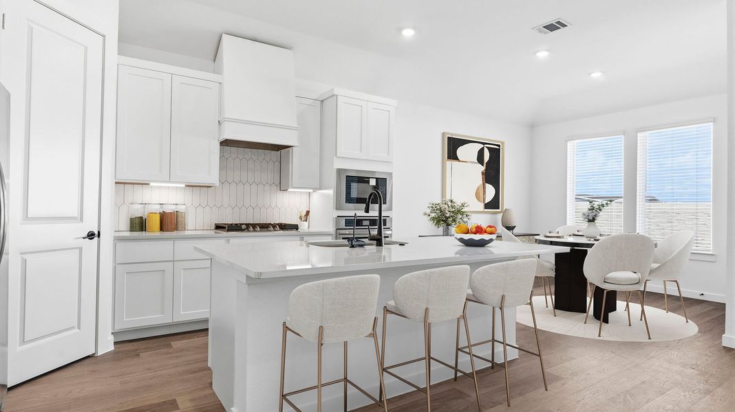 Furnished interior view inside a new home in Davis Harbor, League City (Image 4).