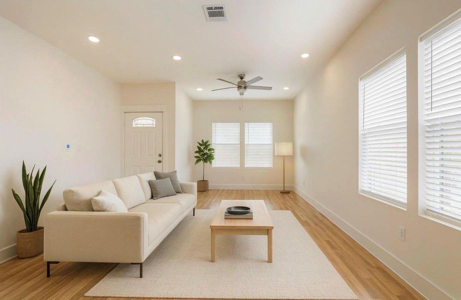 Furnished interior view inside a new home in , Houston (Image 9). Furnished interior view inside a new home in , Houston (Image 9).