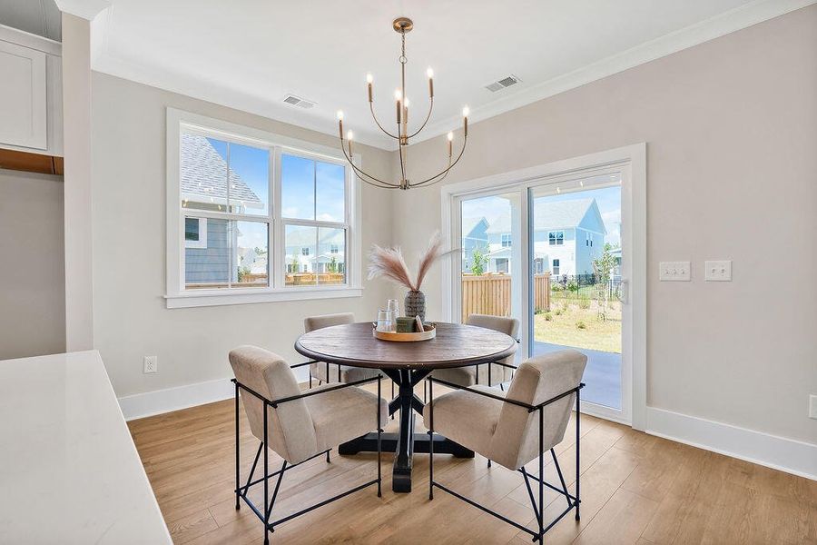 Furnished interior view inside a new home in , Awendaw (Image 15).