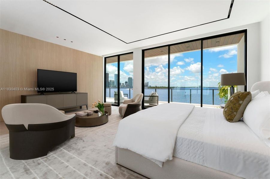 Furnished interior view inside a new home in , Miami Beach (Image 11).