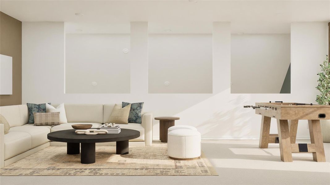 Furnished interior view inside a new home in The Preserve at Rosenberg, Rosenberg (Image 31).