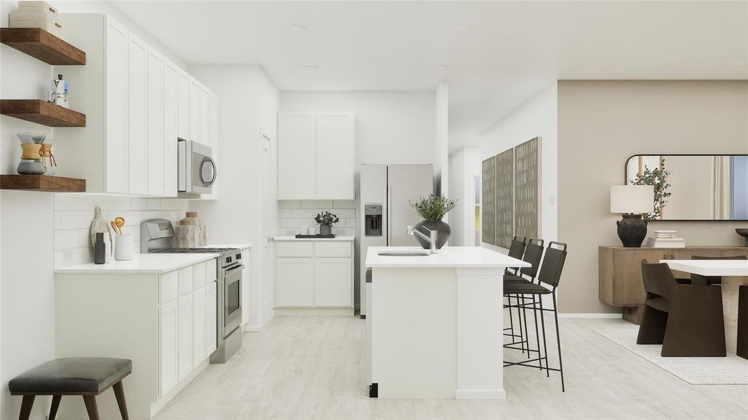 Furnished interior view inside a new home in Elm Creek, Elgin (Image 26).