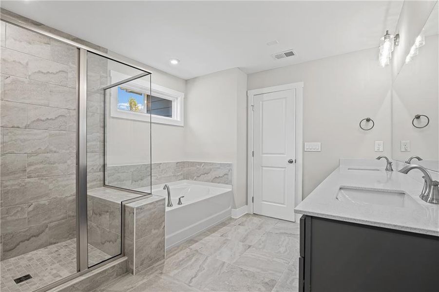 Furnished interior view inside a new home in Briar Creek, Atlanta (Image 8).