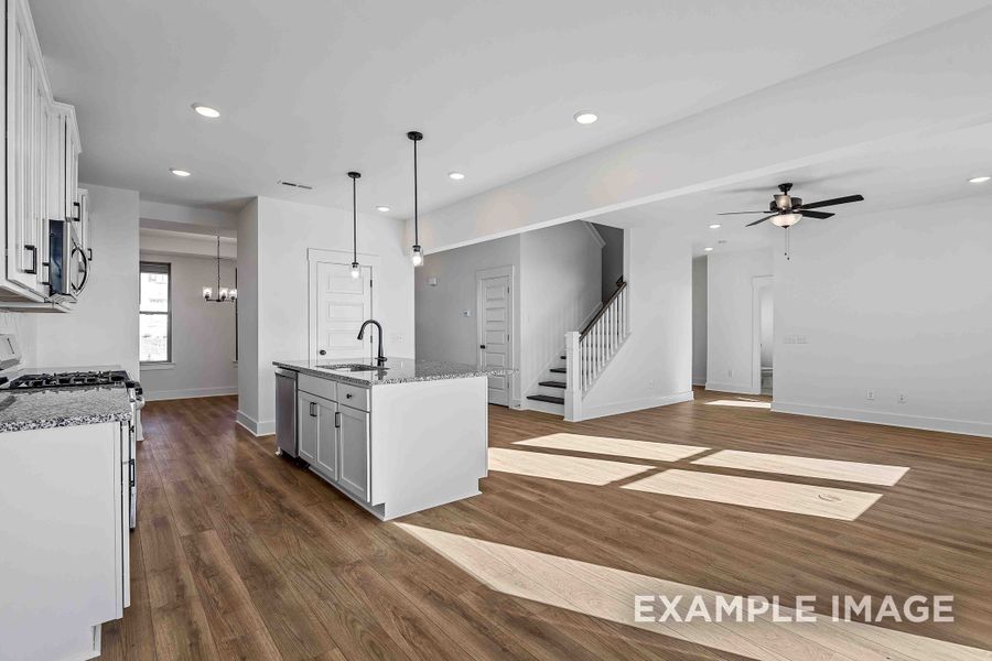 Representative furnished interior of a home built from the The Willow C by Davidson Homes LLC in Woods Crossing, Gallatin (Image 17).