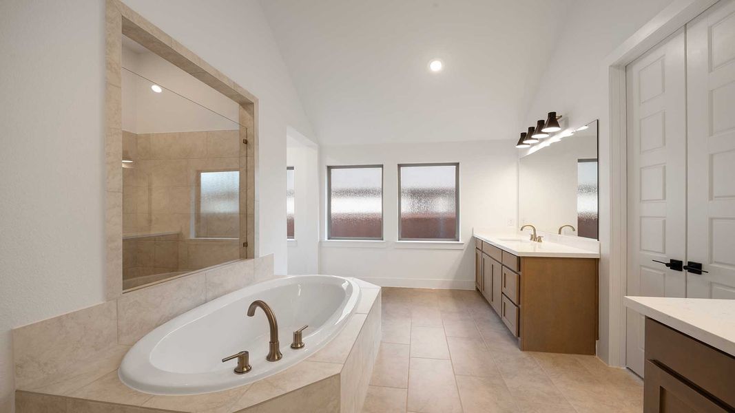 Furnished interior view inside a new home in Hillstead 60', Lavon (Image 9).