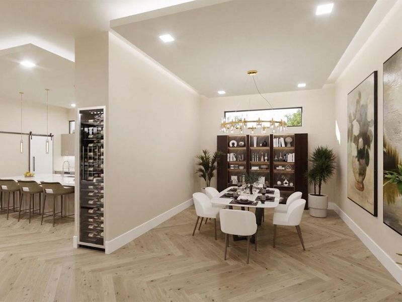 Furnished interior view inside a new home in , West Palm Beach (Image 4).