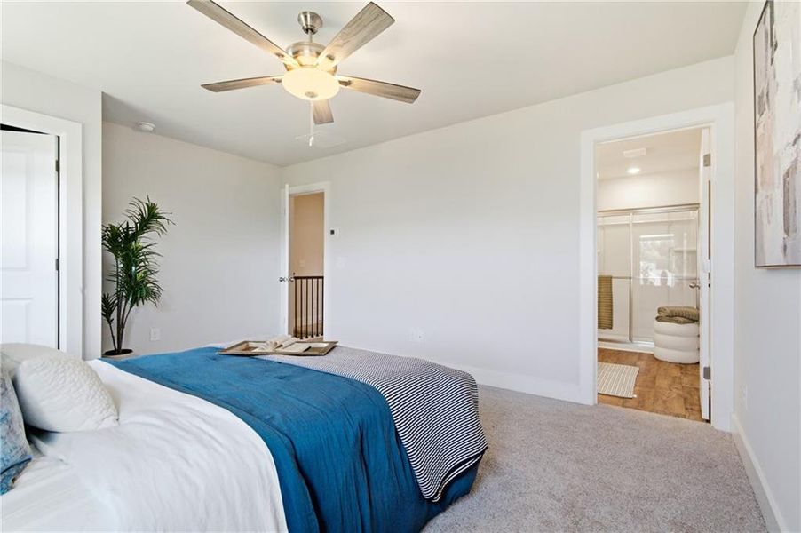Furnished interior view inside a new home in , Cartersville (Image 10).