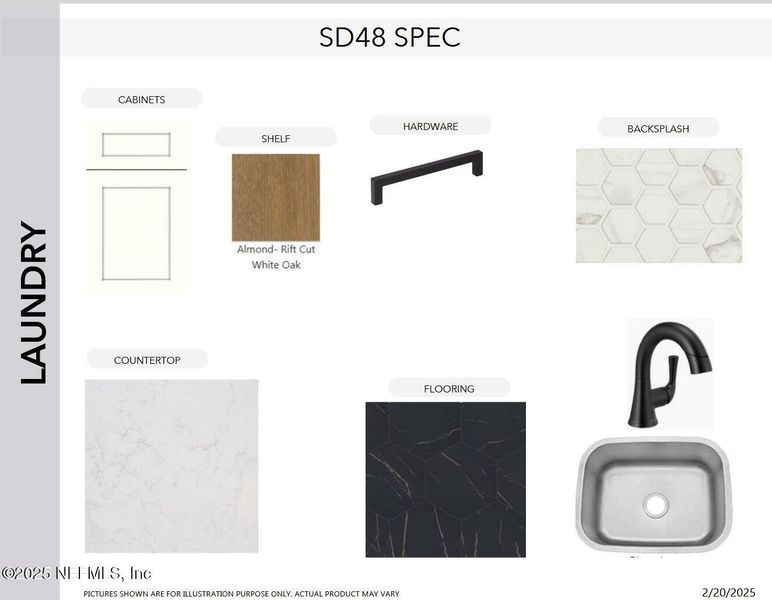 Sample of building materials used in homes in SilverLeaf, St. Augustine (Image 23).