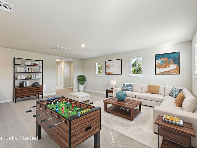 Furnished interior view inside a new home in Stewart's Ranch, Conroe (Image 11).