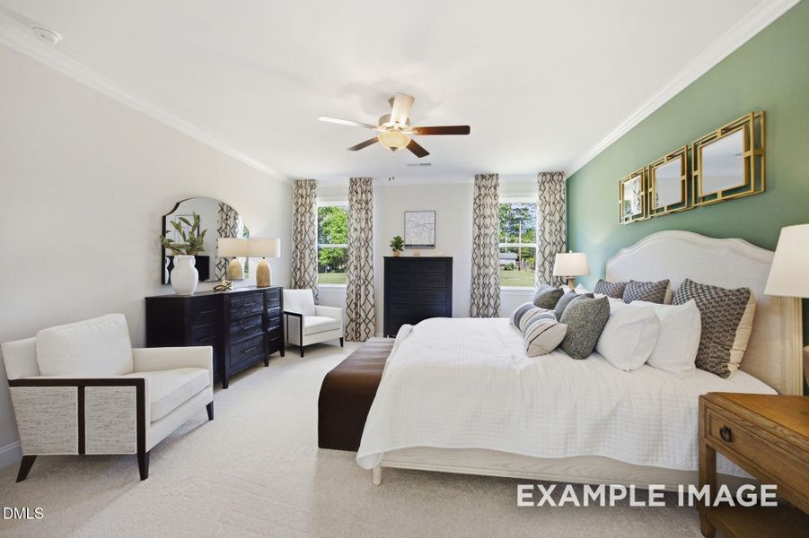 Furnished interior view inside a new home in Addison West, Holly Springs (Image 10). Furnished interior view inside a new home in Addison West, Holly Springs (Image 10).