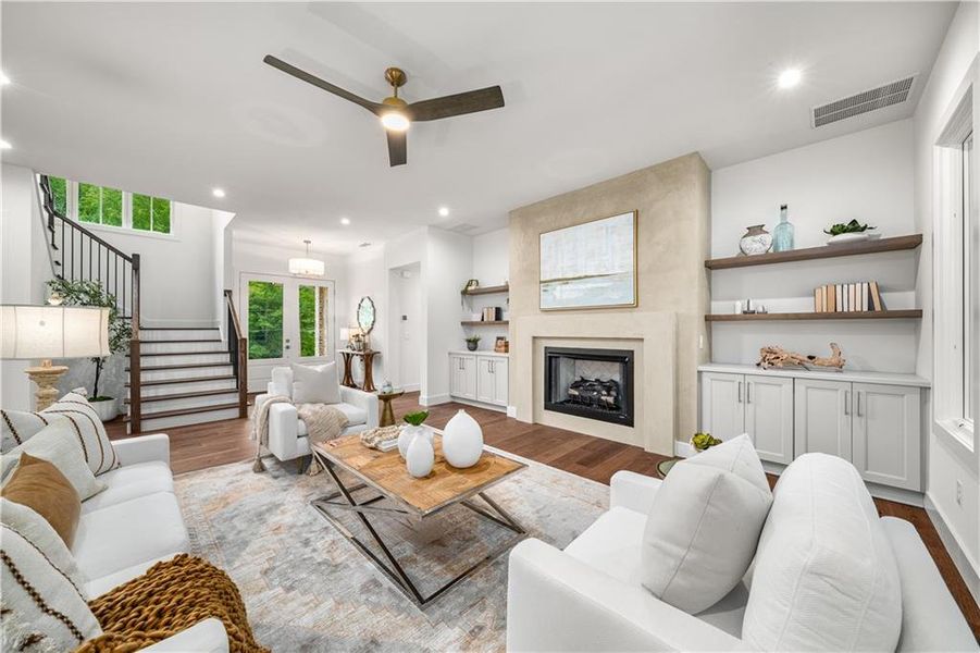 Furnished interior view inside a new home in , Powder Springs (Image 36).
