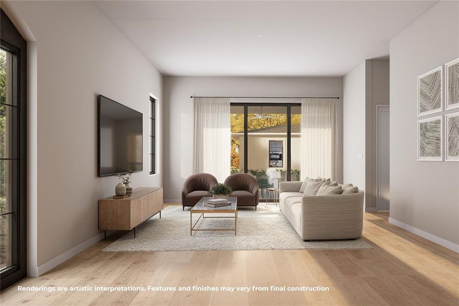 Furnished interior view inside a new home in , Orlando (Image 8).