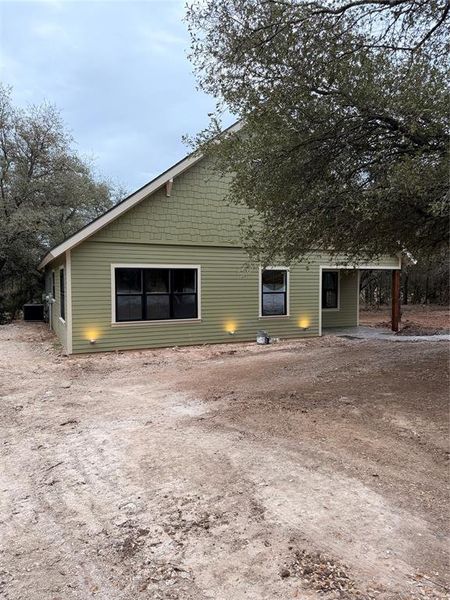 Exterior details and patio area of a home in , Waco (Image 1). Exterior details and patio area of a home in , Waco (Image 1).