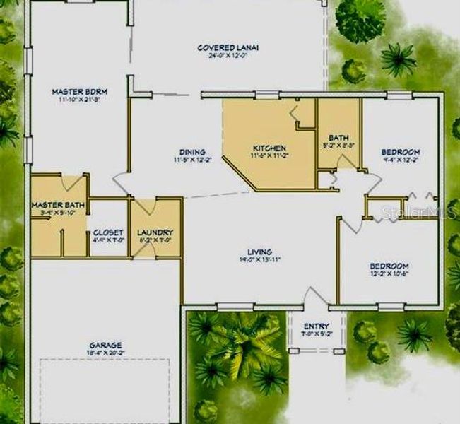 2D floor plan layout of this home in , Ocala, FL (Image 4). 2D floor plan layout of this home in , Ocala, FL (Image 4).