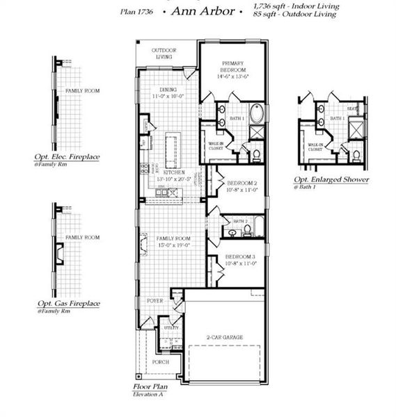 2D floor plan layout of this home in Heartland, Heartland, TX (Image 5).