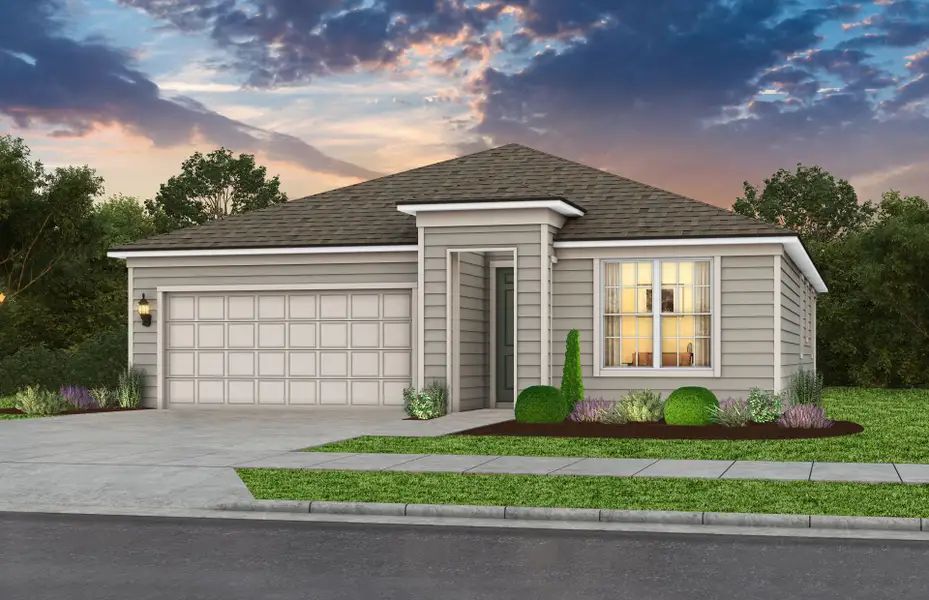 Representative exterior photo of a completed home built from the Highgate by Pulte Homes in Joseph Oaks, Jacksonville, FL (Image 16).