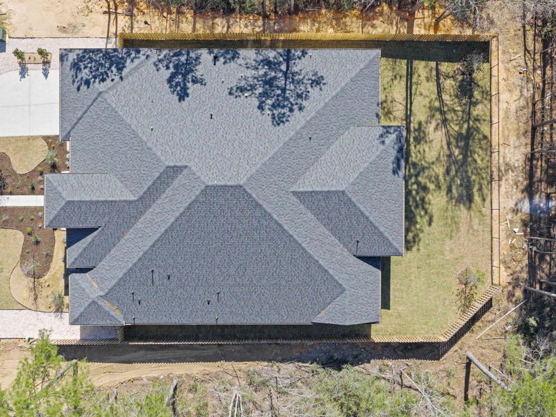 Aerial view of property