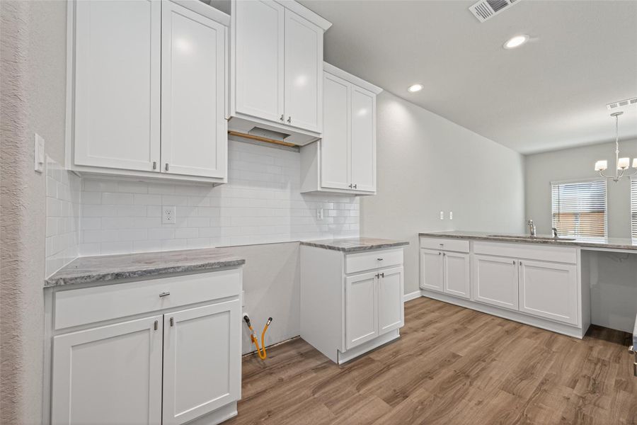 Furnished interior view inside a new home in Woodland Lakes, Houston (Image 8).