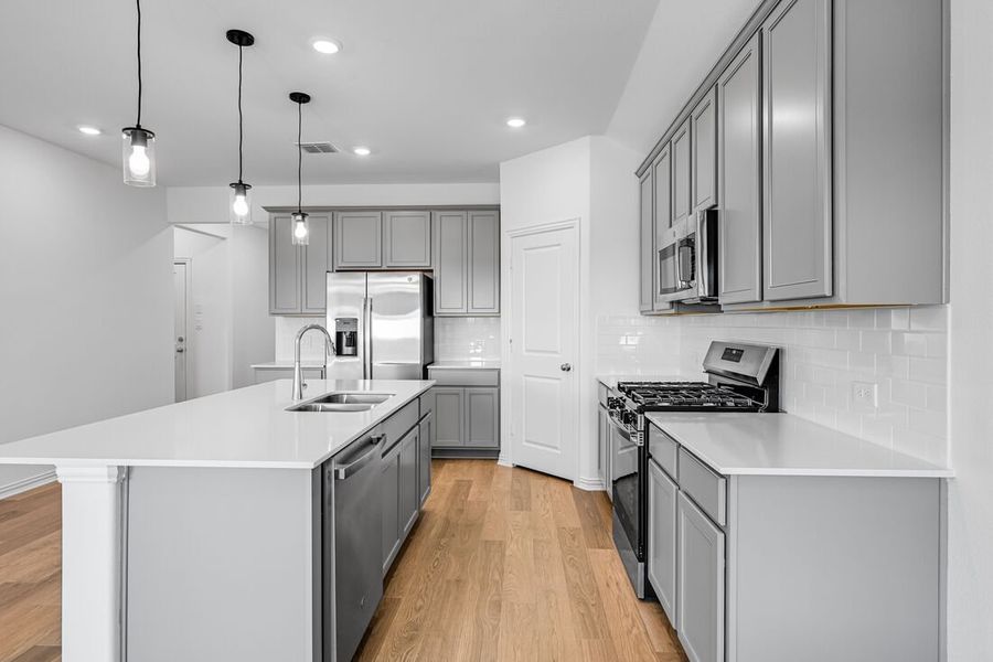 Furnished interior view inside a new home in Parks at Foster Crossing, Anna (Image 7).