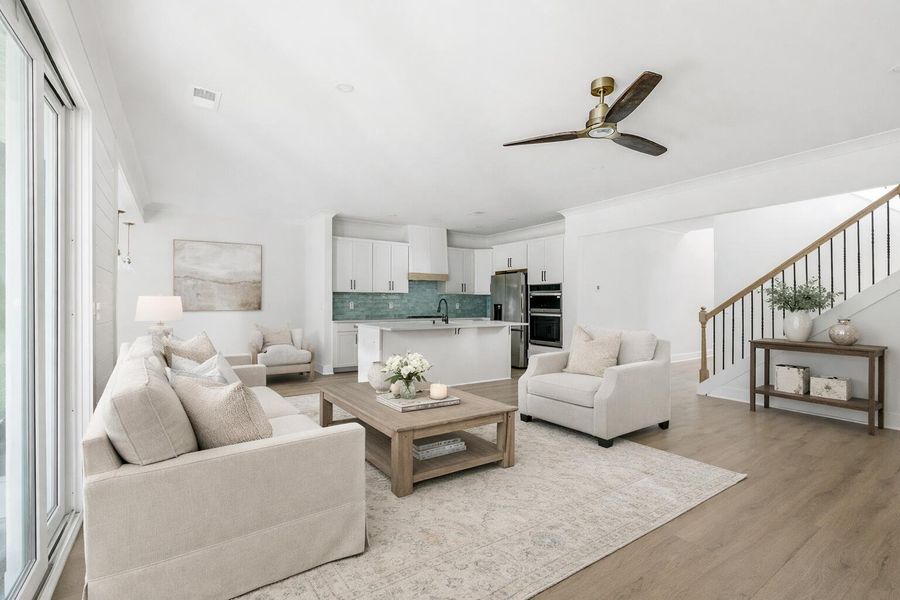 Furnished interior view inside a new home in , Johns Island (Image 8).