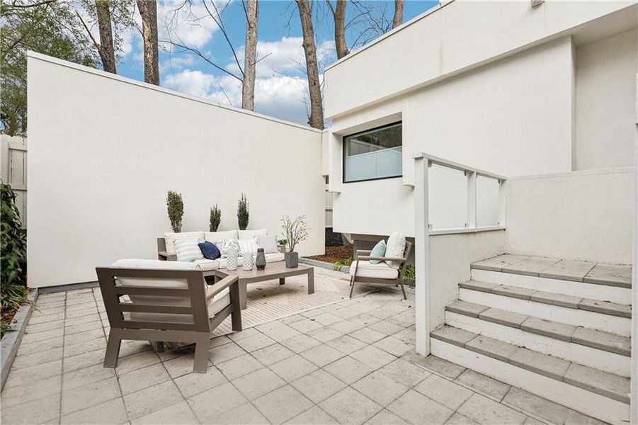 Exterior details and patio area of a home in , Atlanta (Image 34).
