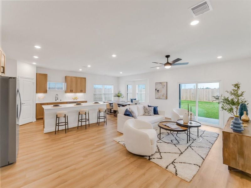 Furnished interior view inside a new home in , Splendora (Image 5).