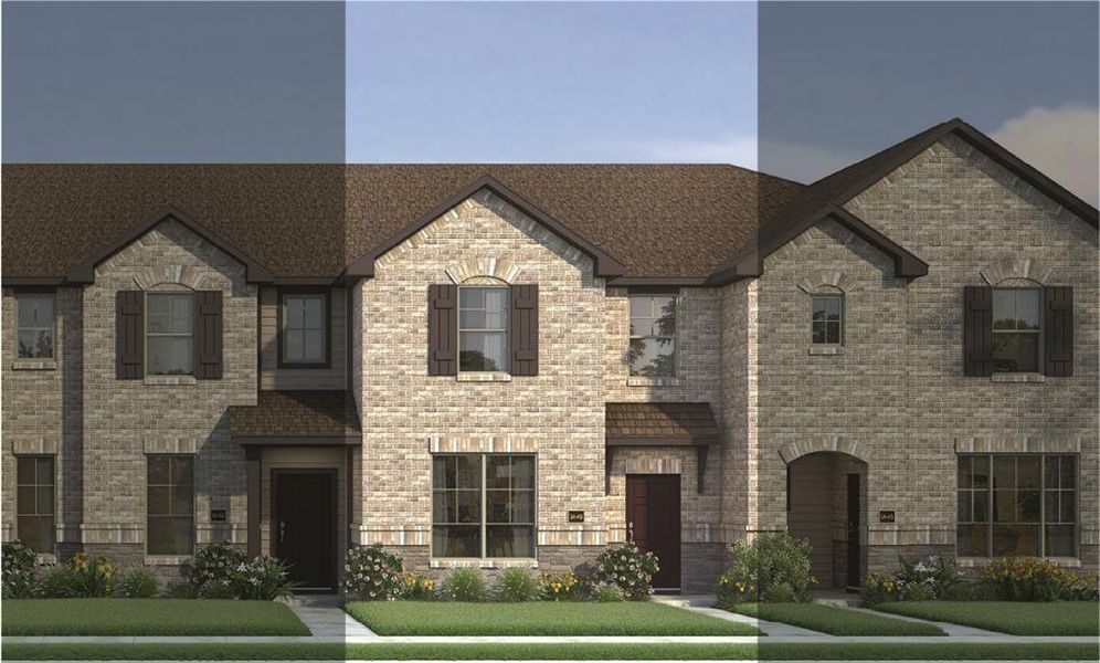 Travis with Elevation 5A Stone Exterior 2023 Townhomes