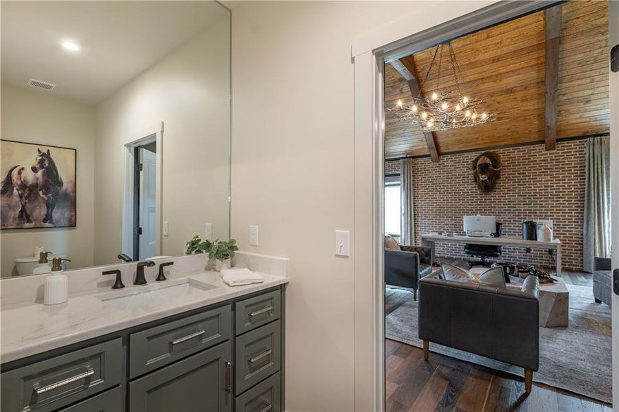 Furnished interior view inside a new home in , Canton (Image 28).