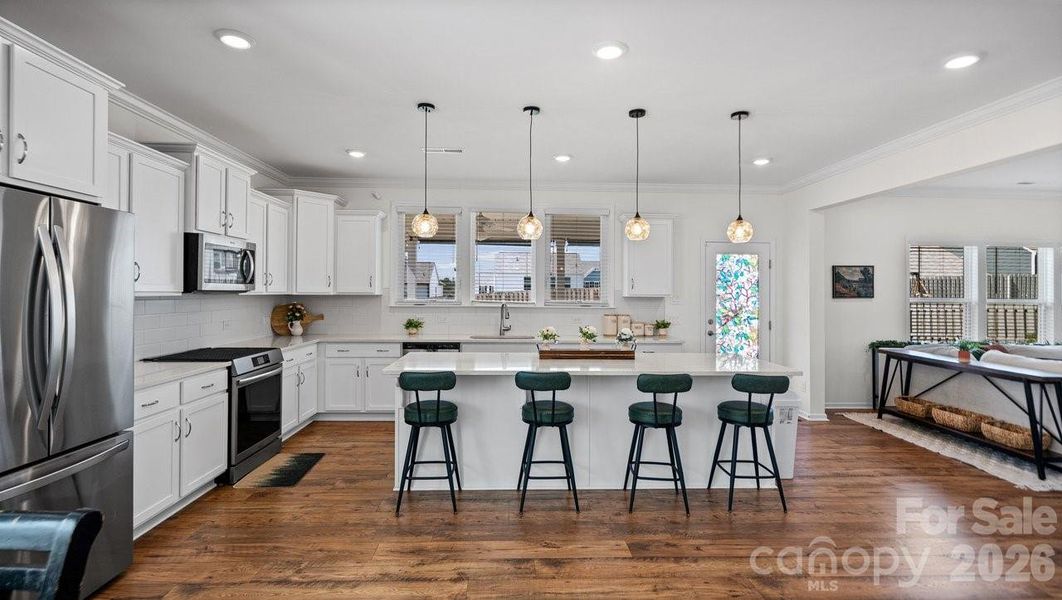 Furnished interior view inside a new home in , Statesville (Image 8).