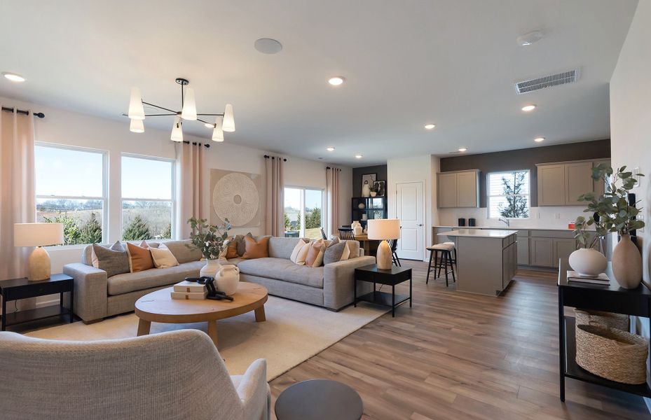 Furnished interior view inside a new home in Highlands of Carter's Station, Columbia (Image 11). Furnished interior view inside a new home in Highlands of Carter's Station, Columbia (Image 11).